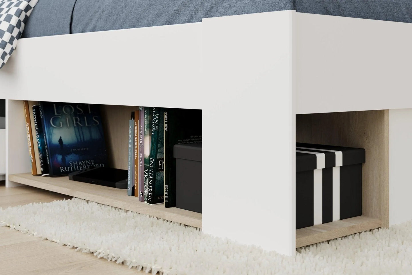 Achille Small Double Storage Bed